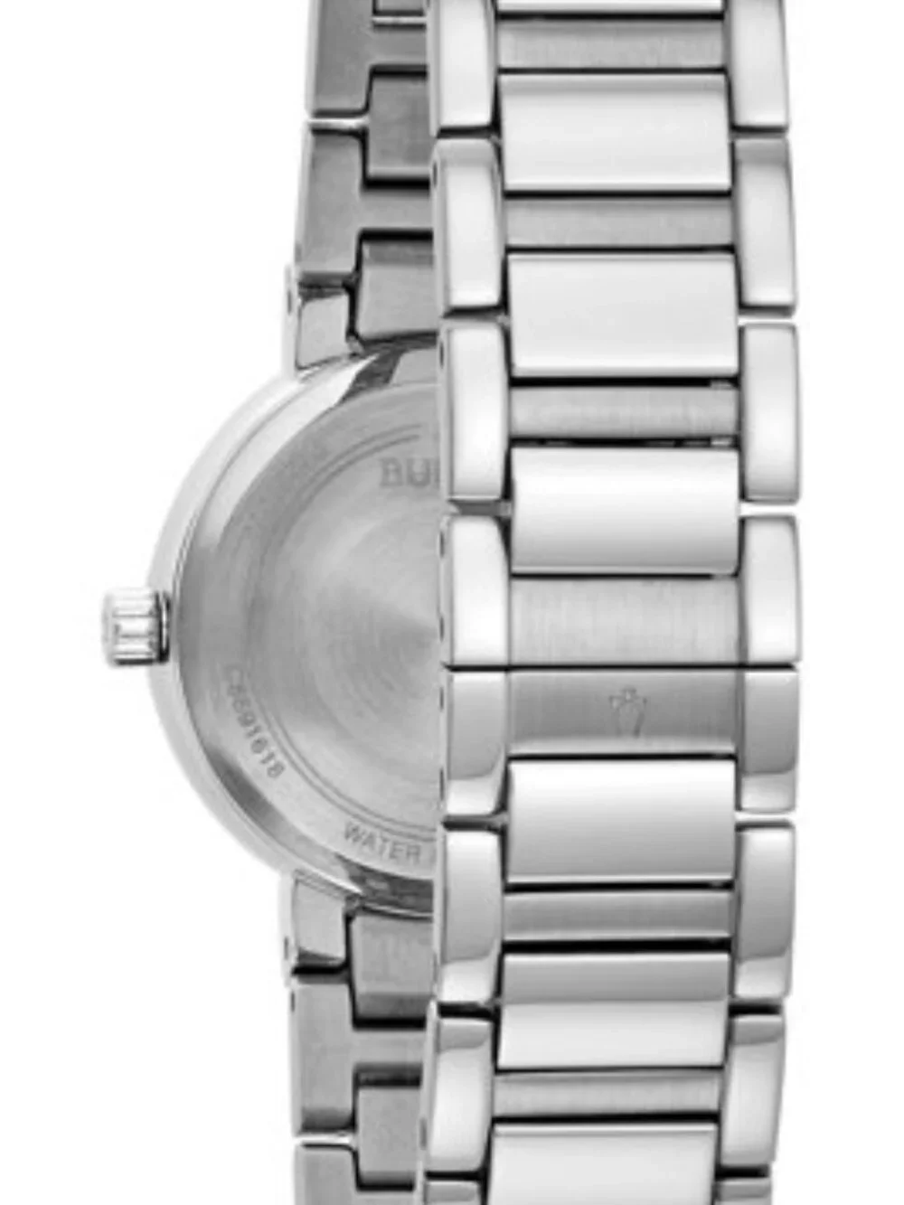 Bulova Ladies' 27mm Watch, Genuine Diamonds, Black Mother-Of-Pearl Face 96P172